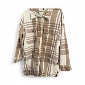 Banana Republic Flannel oversized Button-Up Shacket